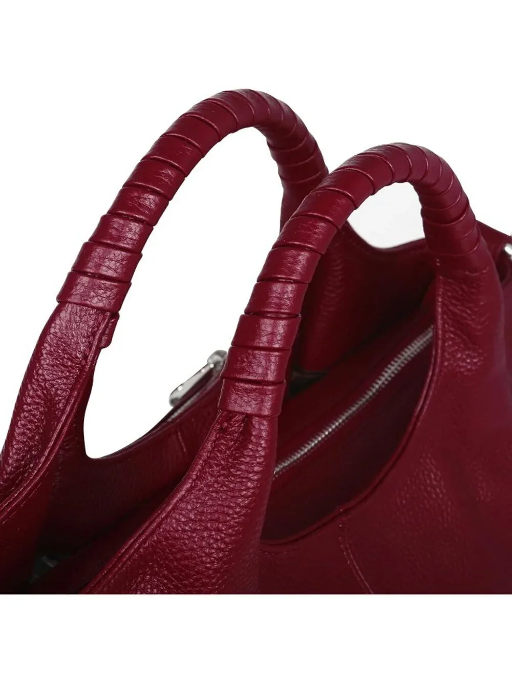 Women's Wine Genuine Leather Shoulder Satchel Designer Crossbody Hobo Bags